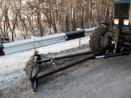 Отвал ОТ-5 для уборки снега под бордюрными ограждениями